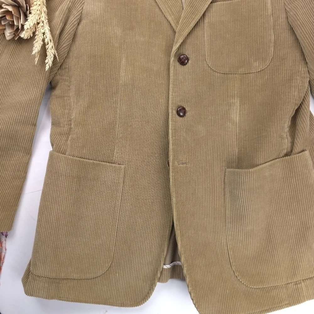 Critenden's Tan Corduroy Cool Cotton Men's Coat Sz M
